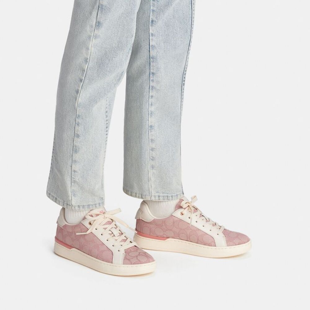 NWT Coach Outlet Clip Low Top In Signature Jacquard - Picture 5 of 6
